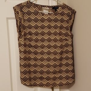 Brown Patterned Blouse